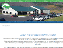 Tablet Screenshot of catskillrecreationcenter.org